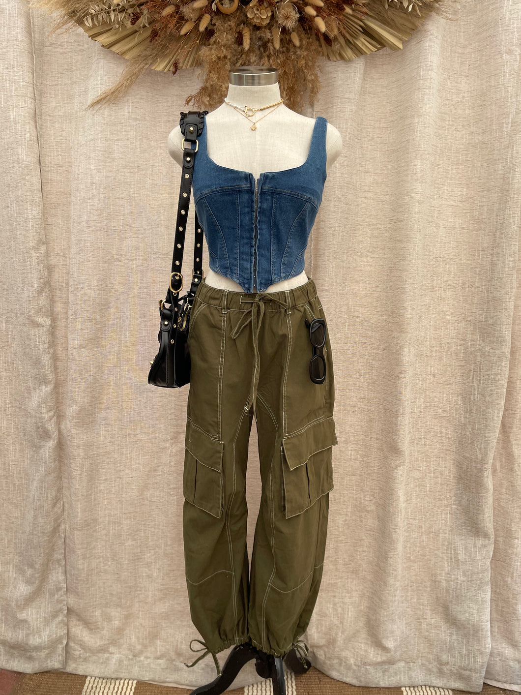Can’t Compete Cargo Pants- Army Green