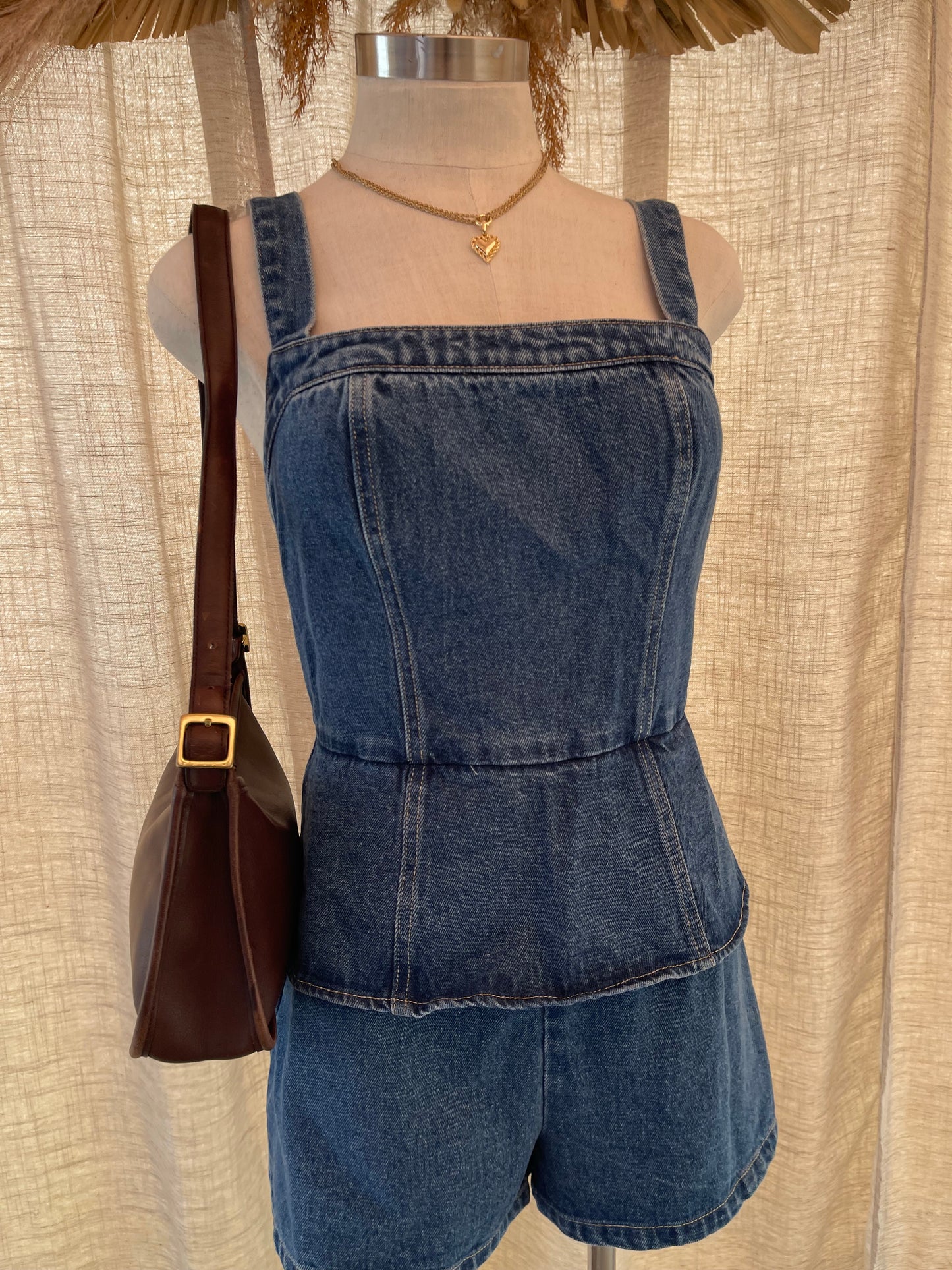 Penelope Denim Romper