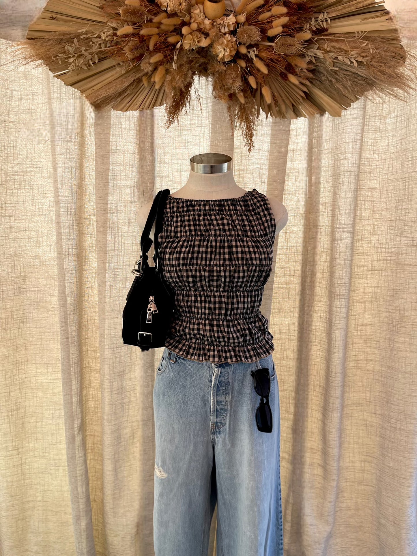 Check Me Out Gingham Top