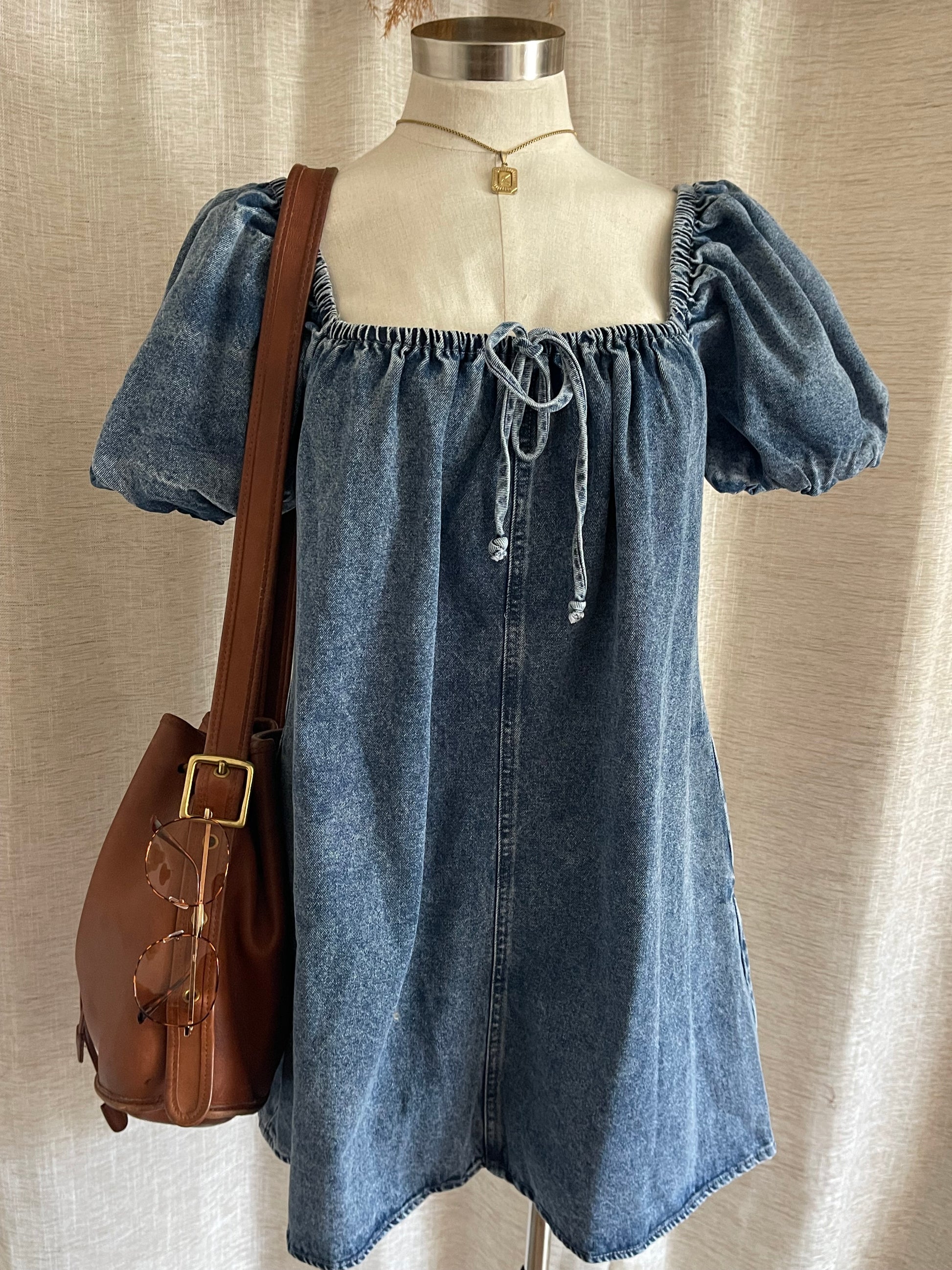 Sweet Charming Denim Dress