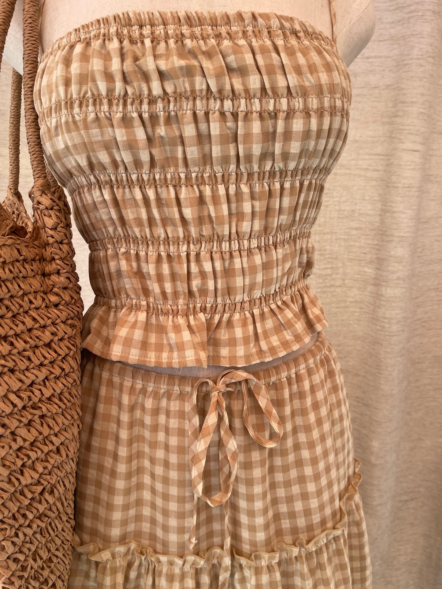 Sunset Lover Gingham Set