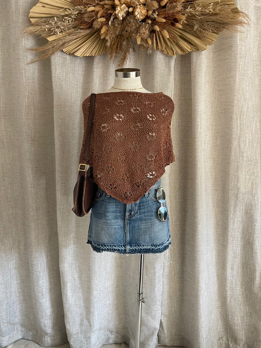Pumpkin Spice Poncho
