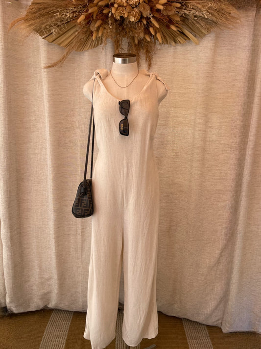 Shore Thing Linen Jumpsuit - LAST L!!