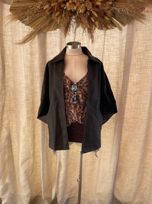 Lookin' At You Vintage Leather Jacket