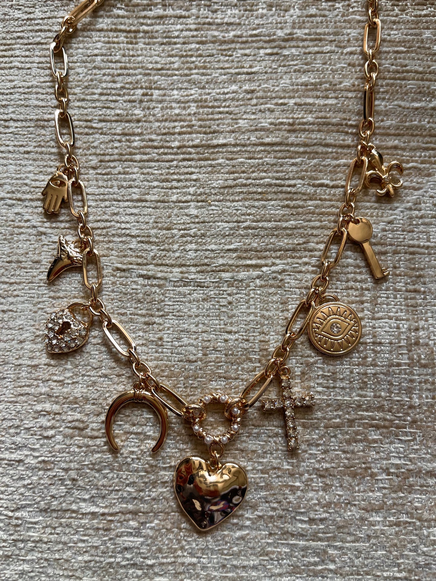 Heart to Heart Charm Necklace