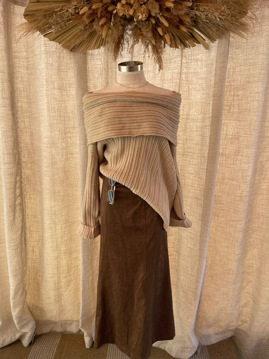 Hazel Lane Suede Skirt