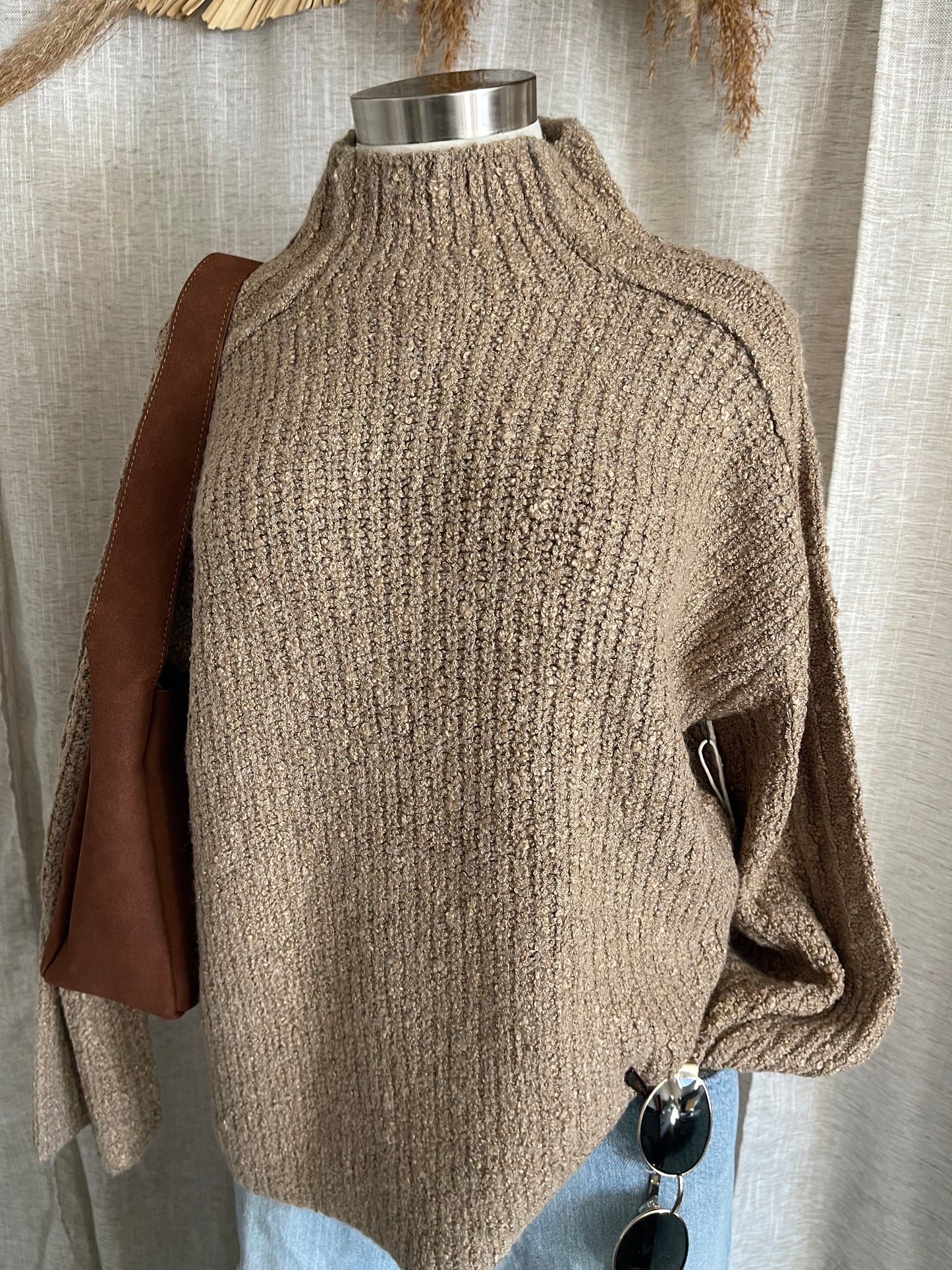 Warm Feeling Sweater- Brown