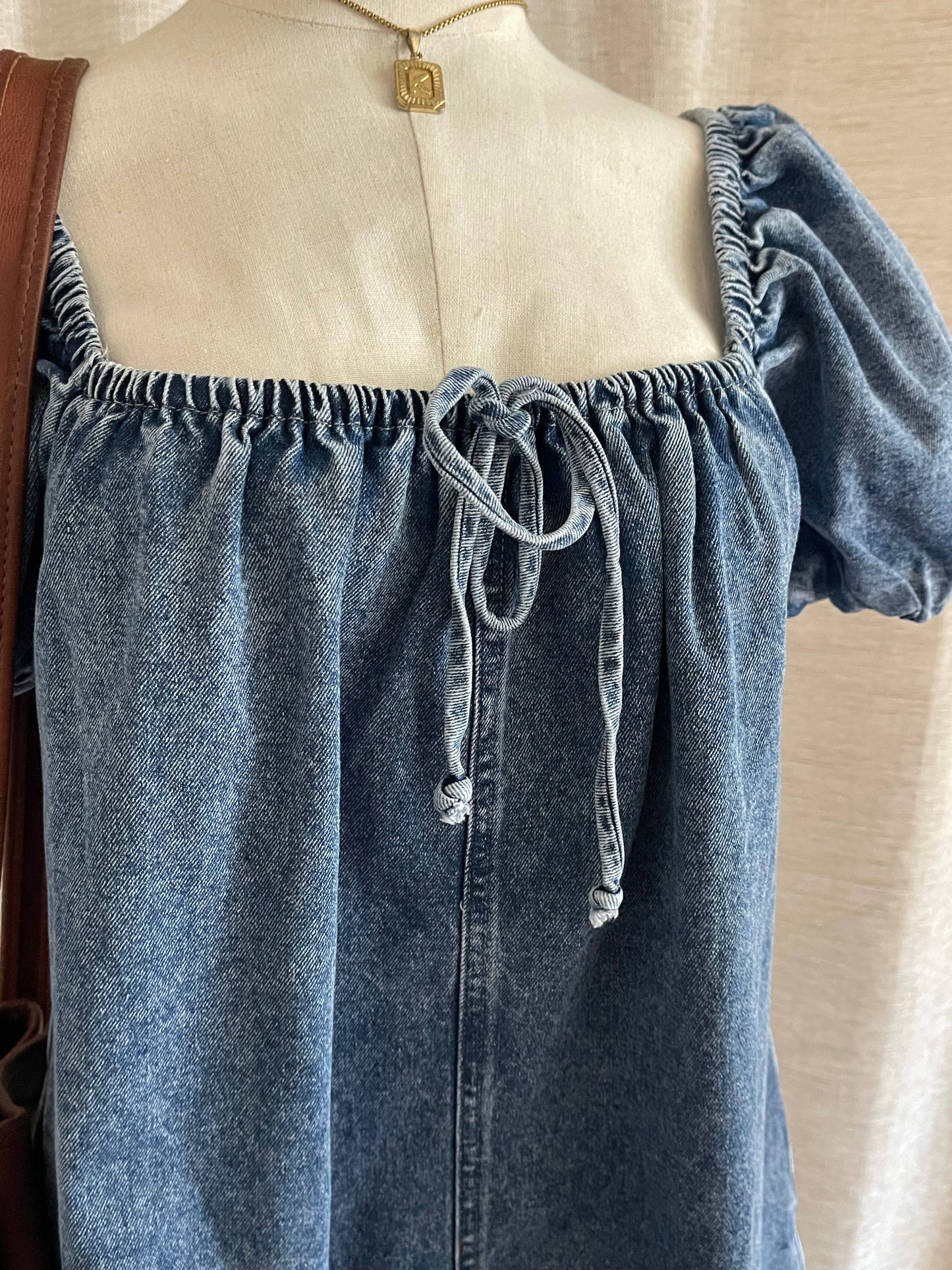Sweet Charming Denim Dress