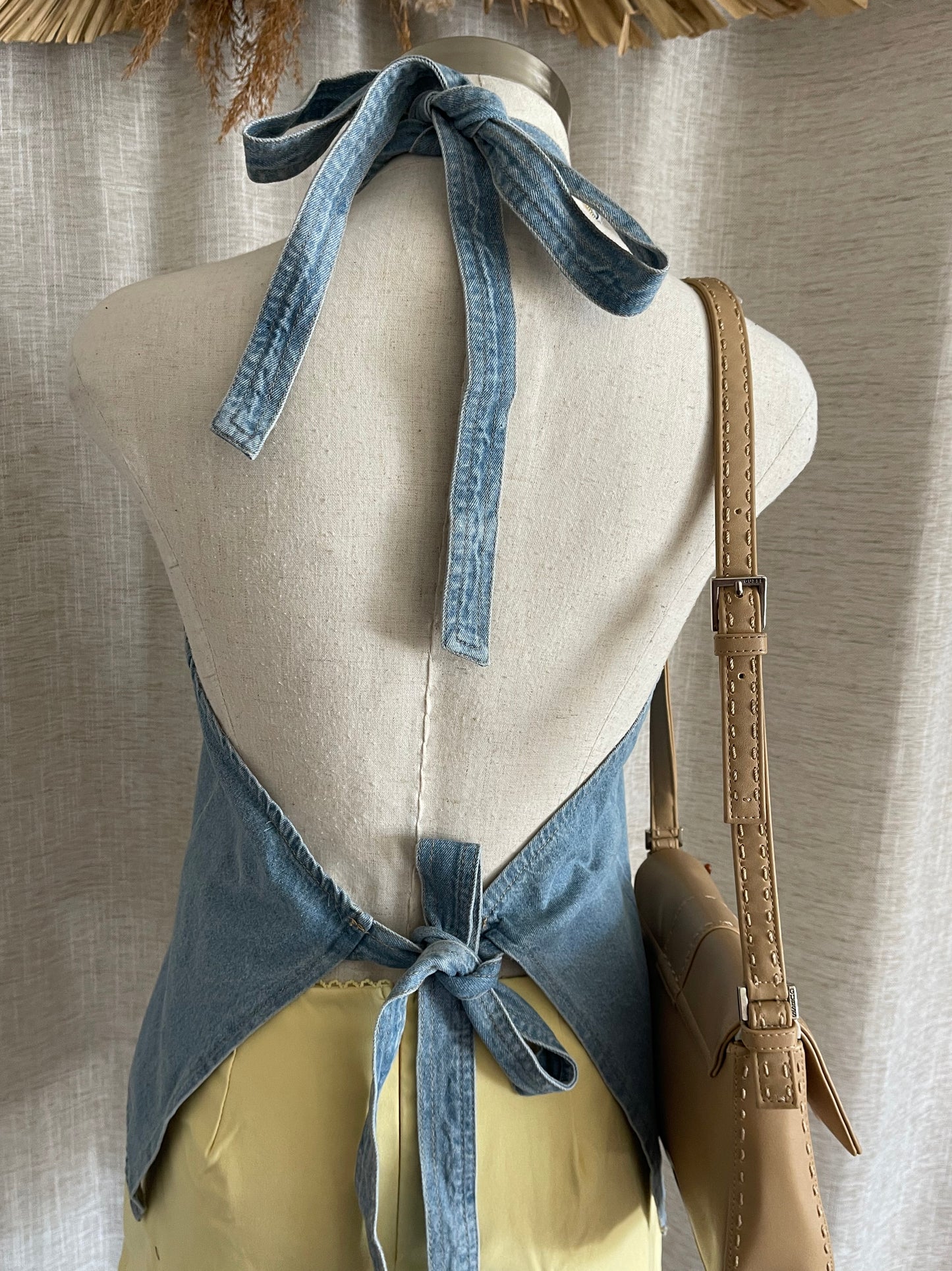 Back For Attention Denim Top