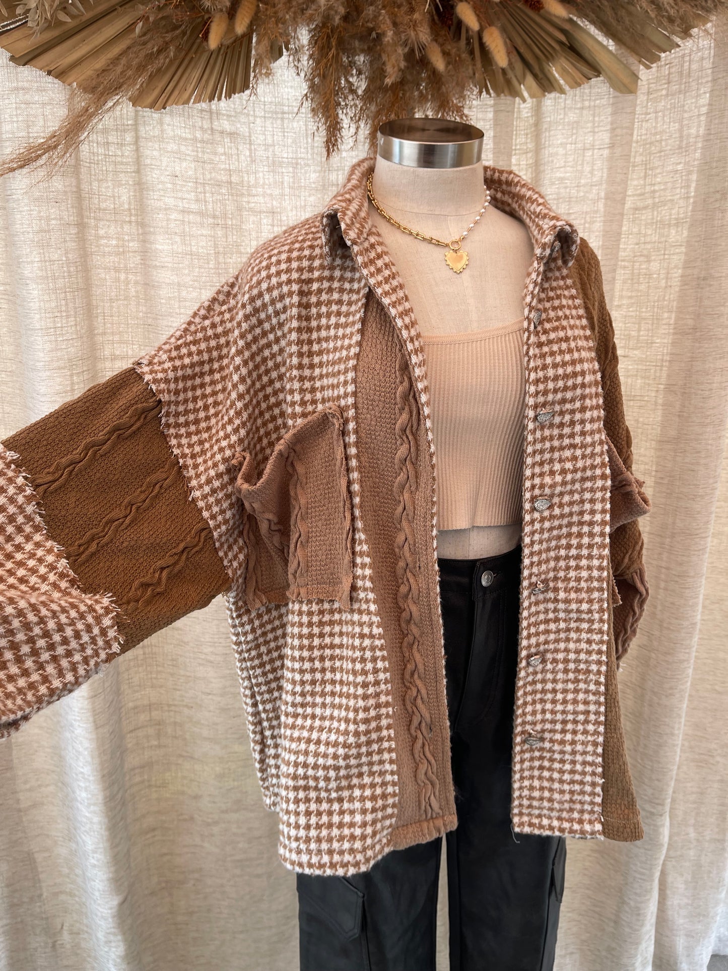 Layer Up Patchwork Shacket