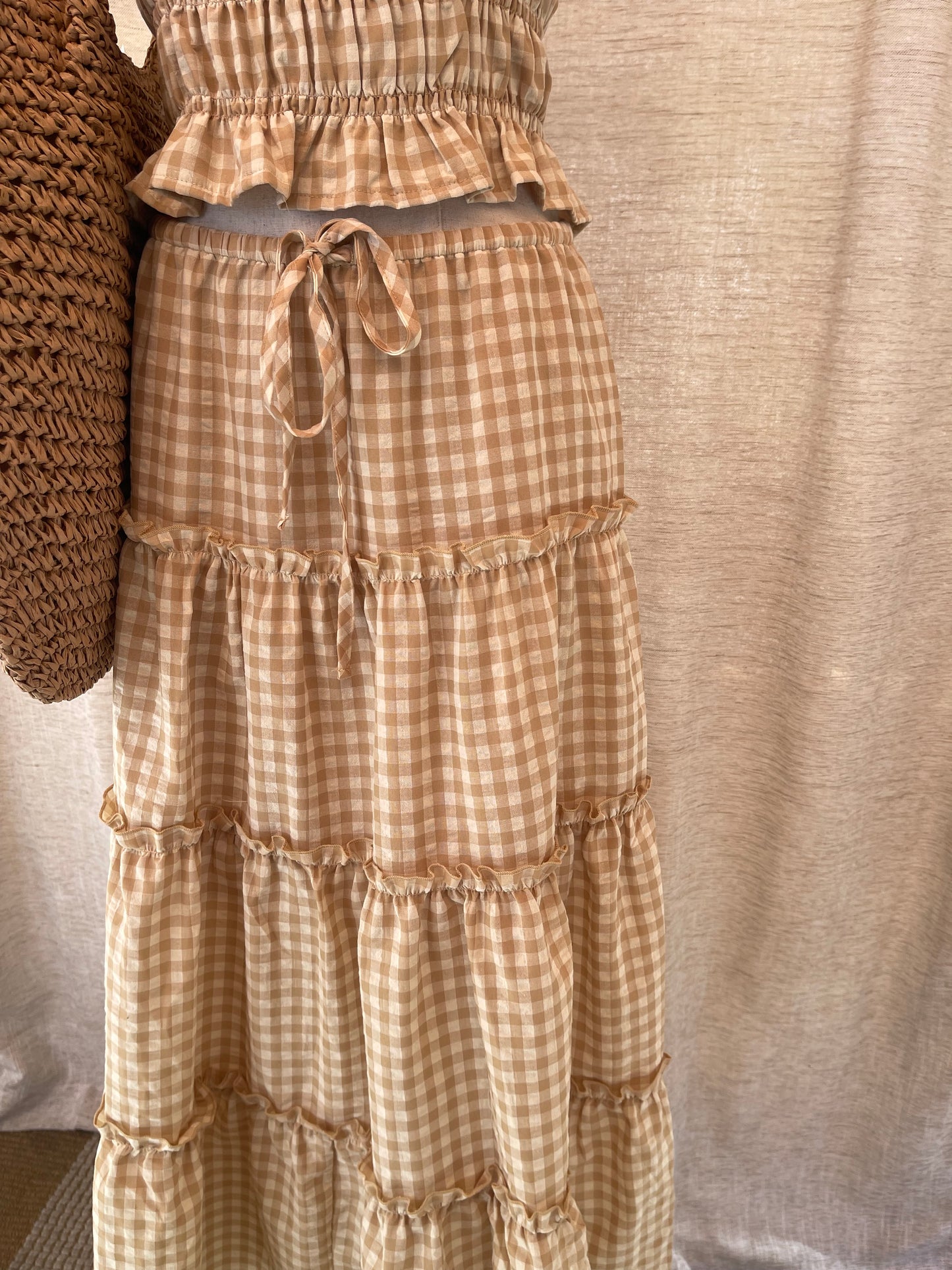 Sunset Lover Gingham Set
