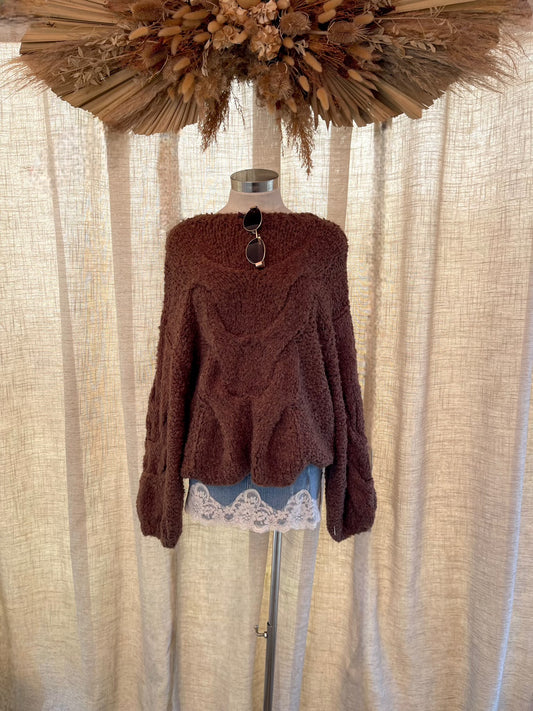 Soft Oak Knit Sweater- LAST M!!