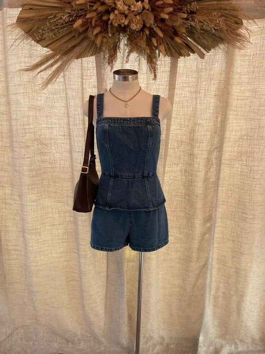 Penelope Denim Romper