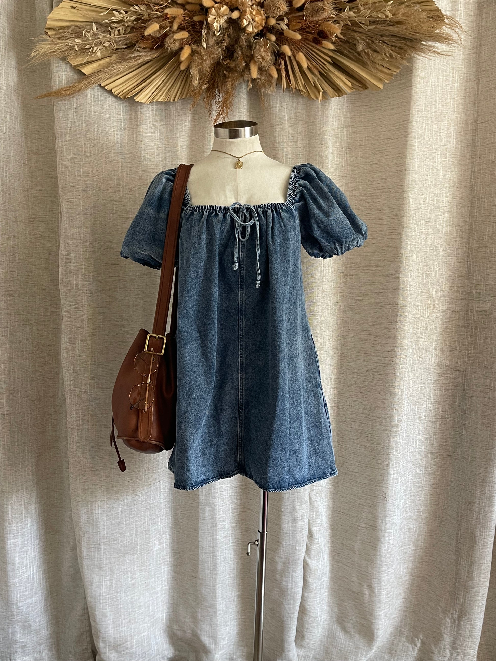 Sweet Charming Denim Dress