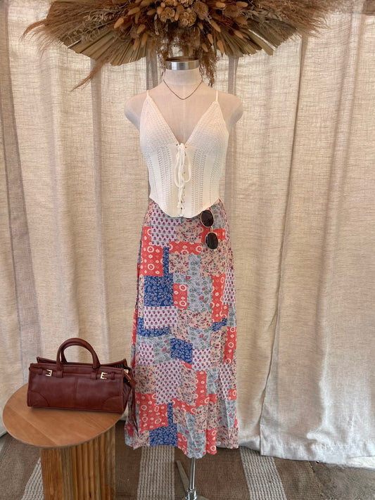 Let Me Go Paisley Skirt