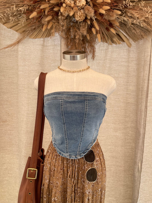 Talking Nonsense Denim Top