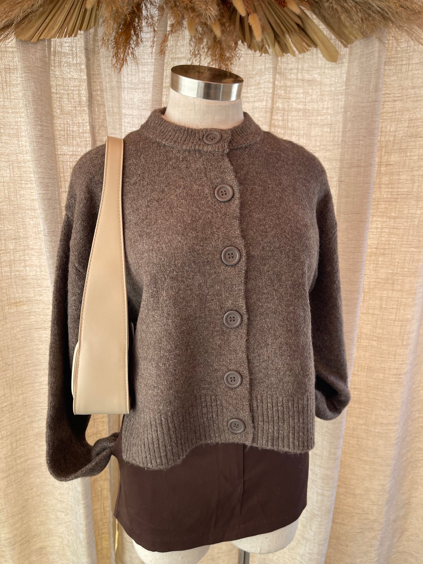 Toasted Chestnut Cardigan - LAST L!!