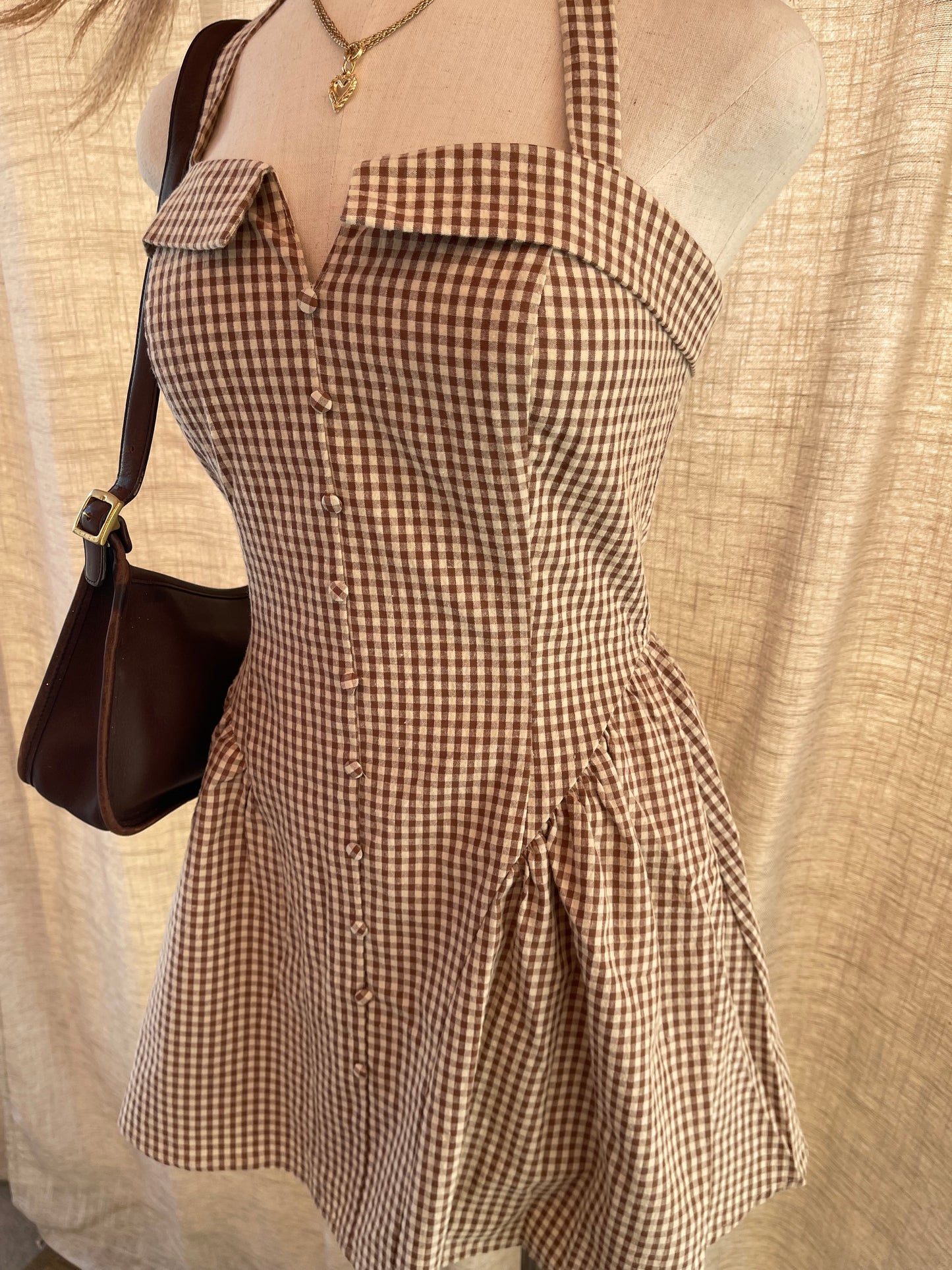 Love Me Not Gingham Dress- LAST S!!