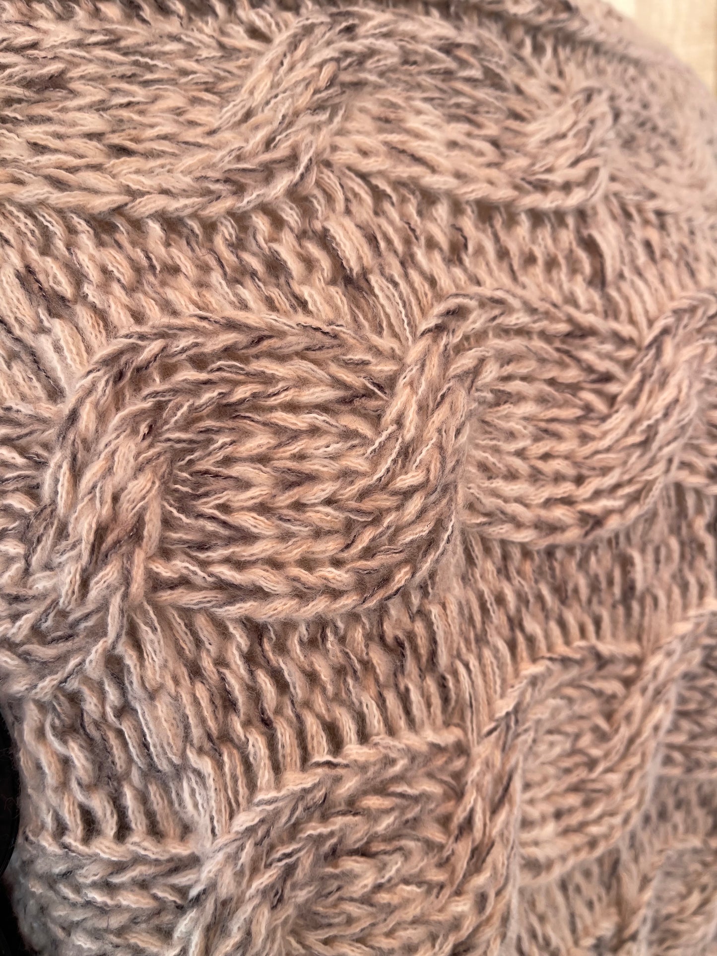 Winter Woven Knit Sweater- Beige- LAST SM!