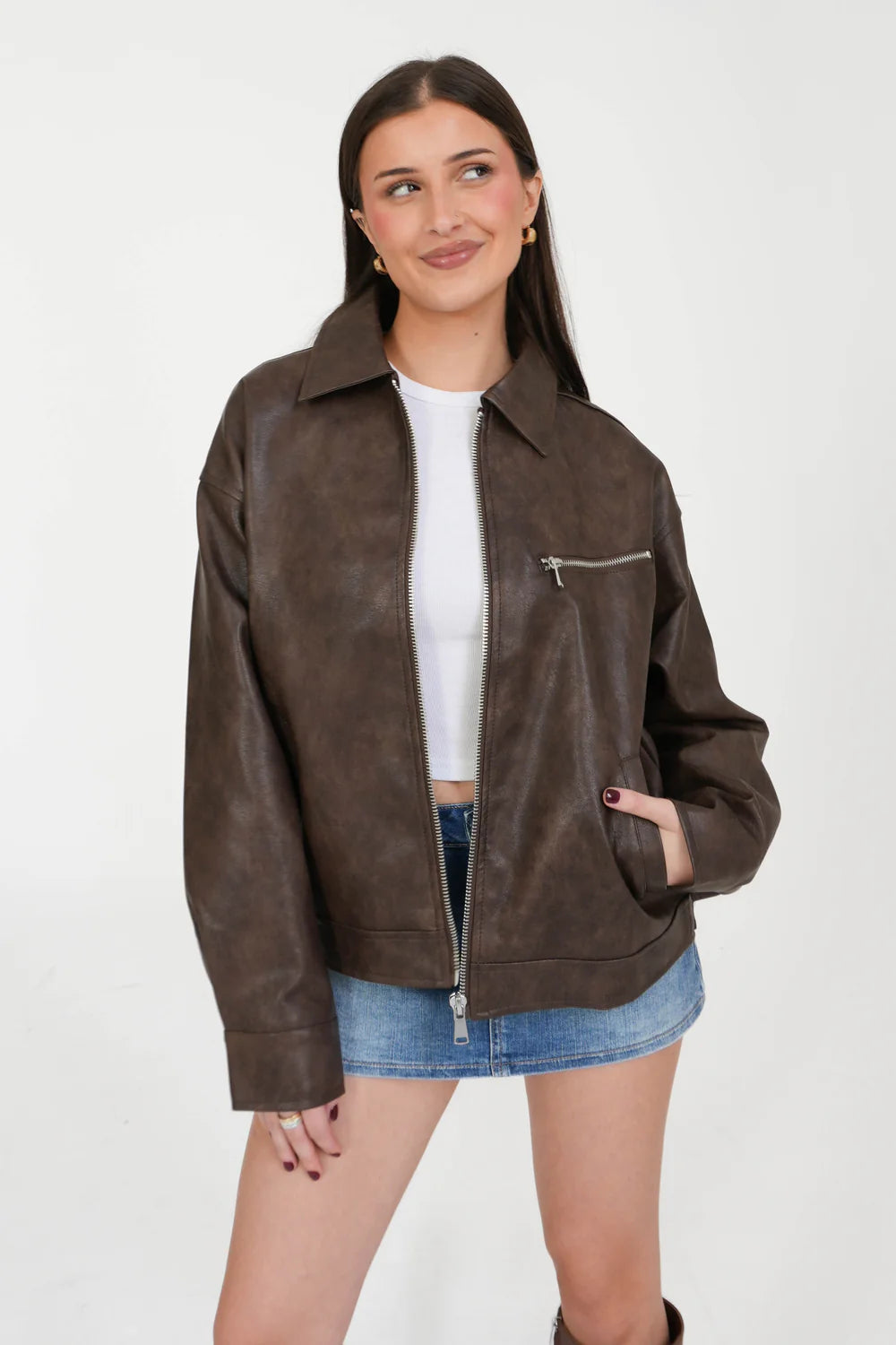 Take Me Out Leather Jacket