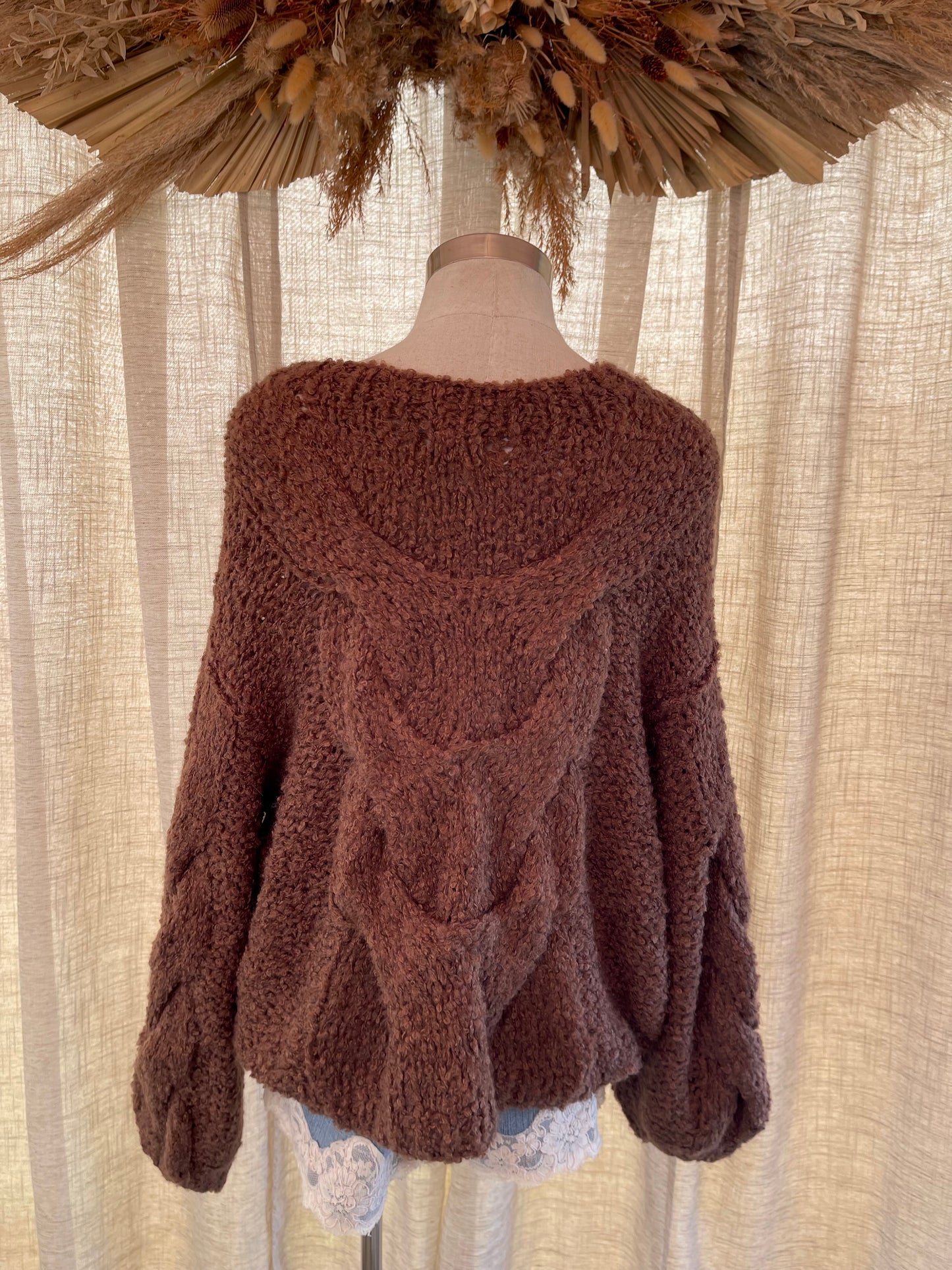Soft Oak Knit Sweater- LAST M!!