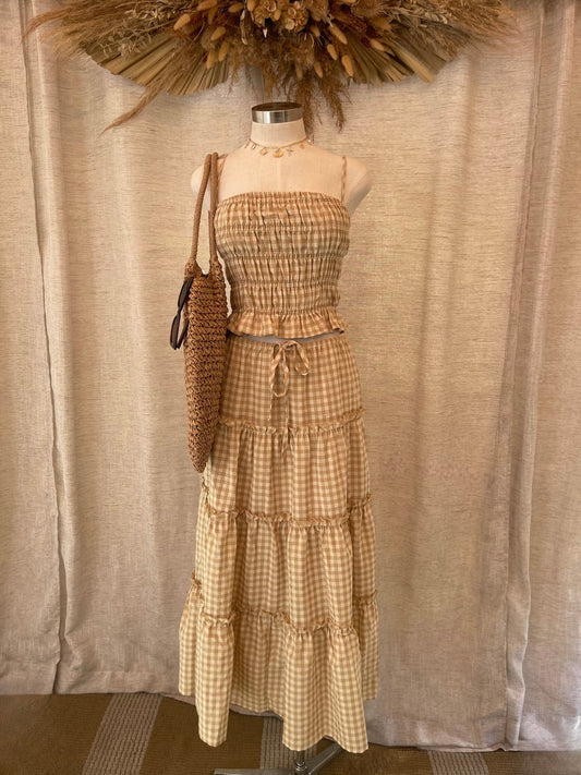 Sunset Lover Gingham Set