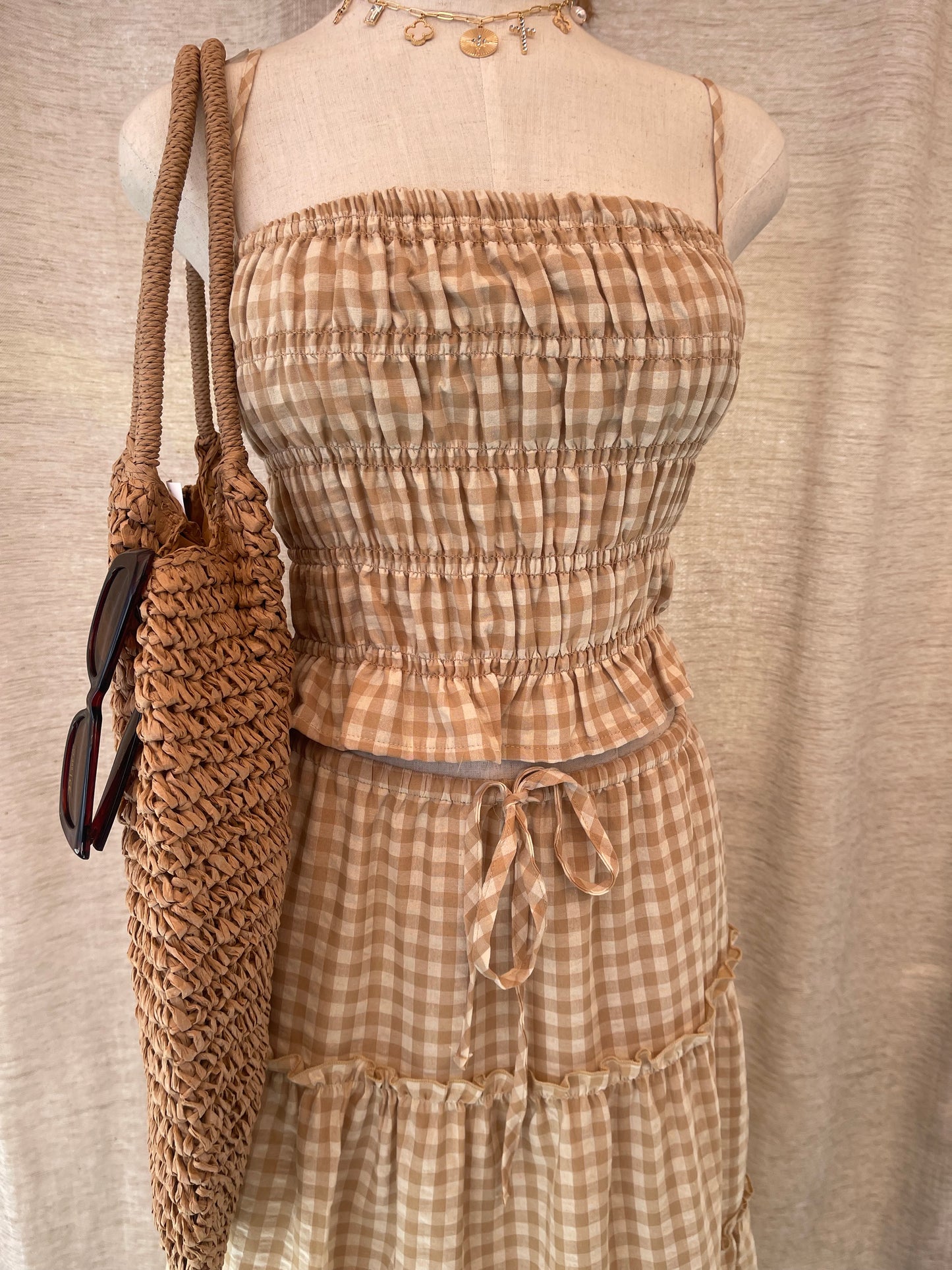 Sunset Lover Gingham Set