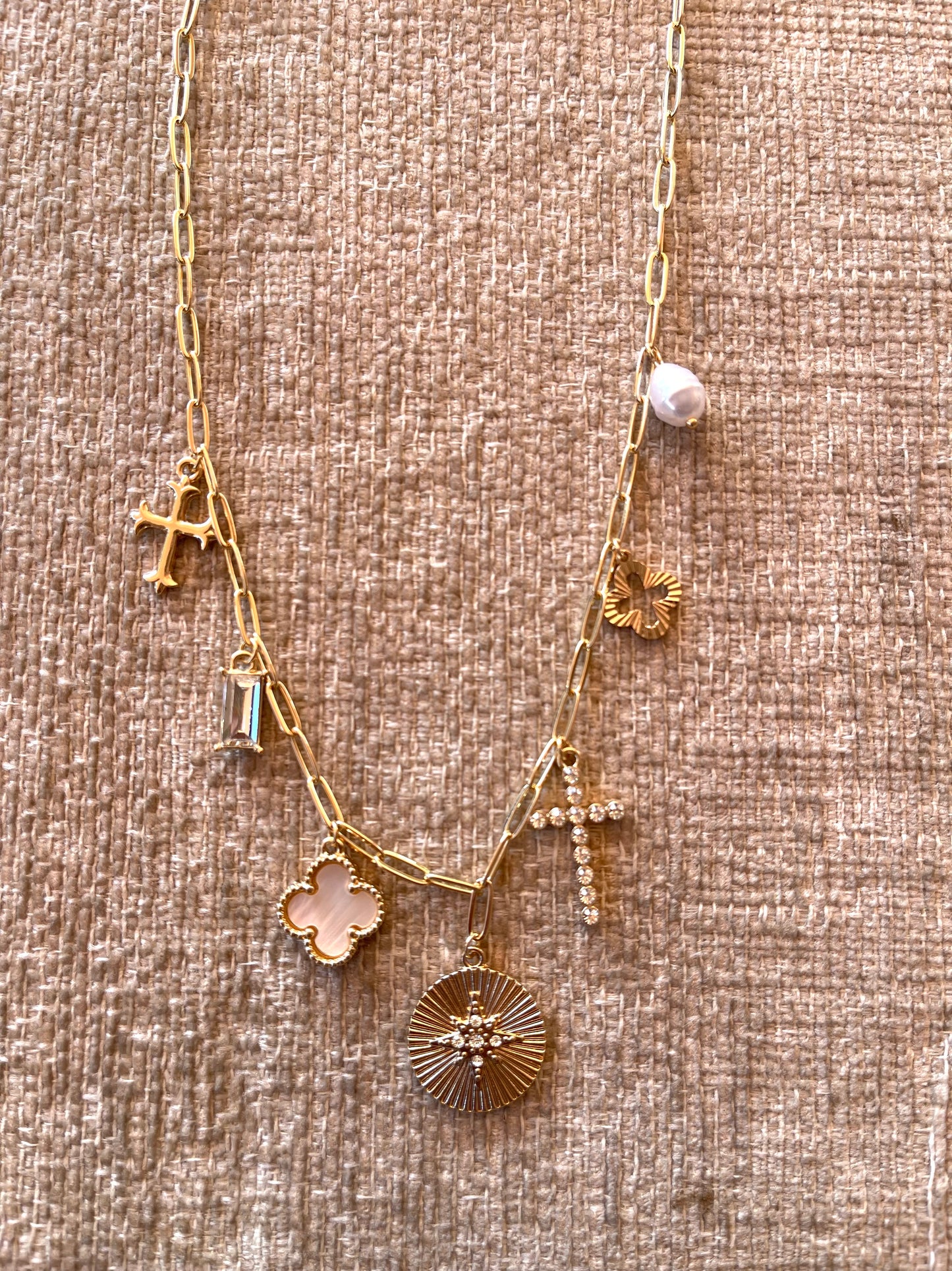 Clover Cross Necklace