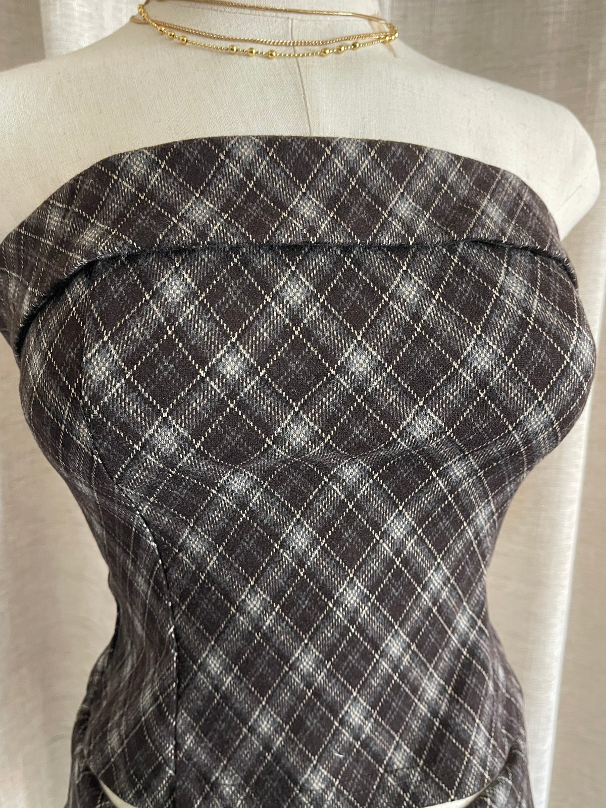 Autumn Haze Plaid Set