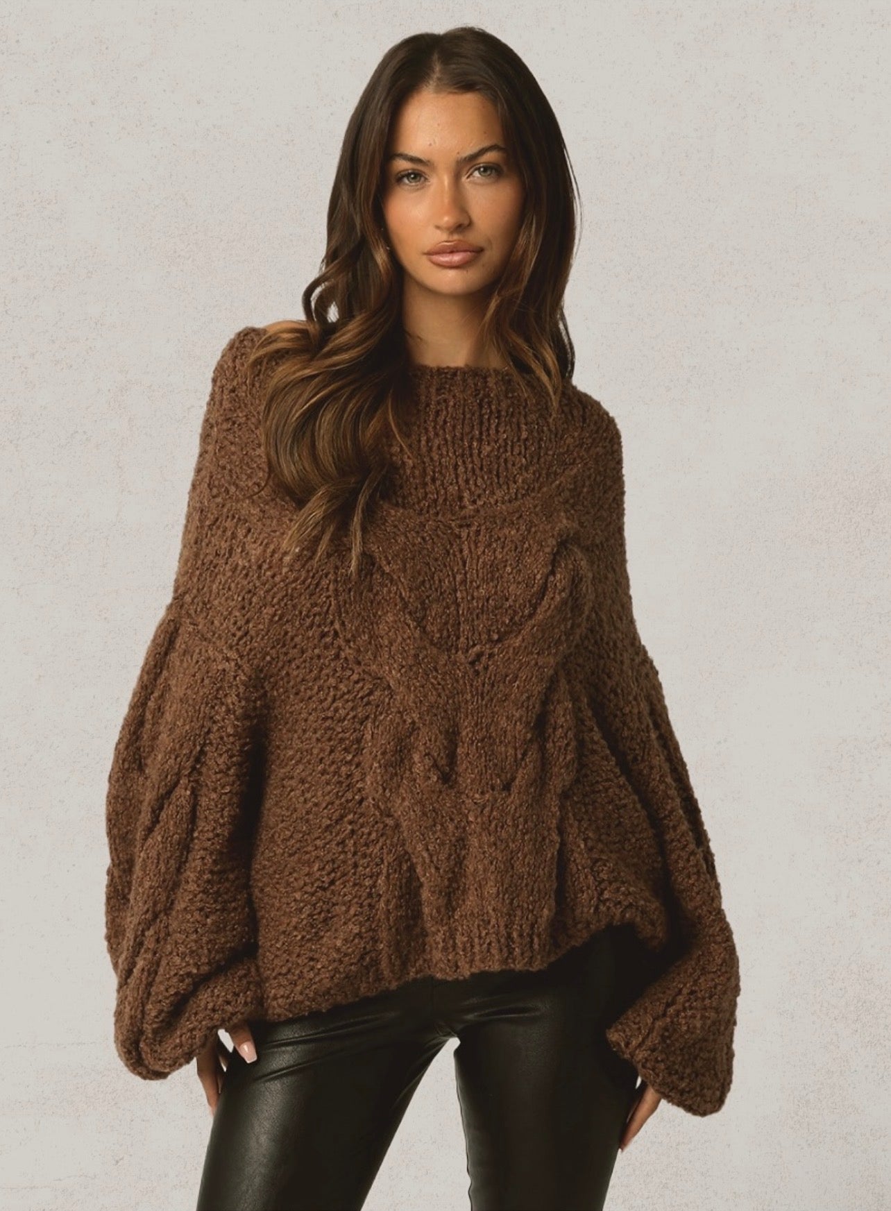 Soft Oak Knit Sweater- LAST M!!