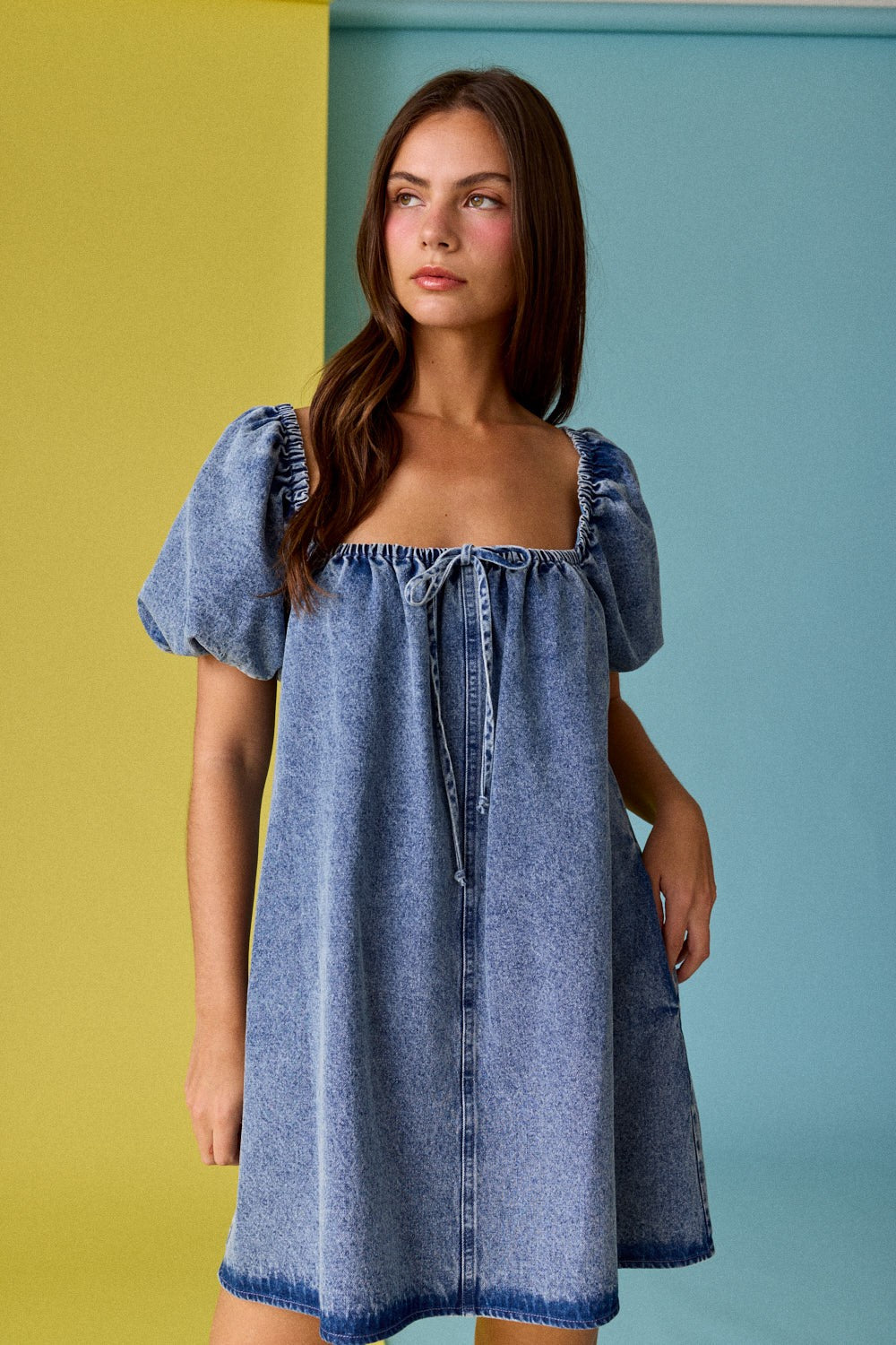 Sweet Charming Denim Dress