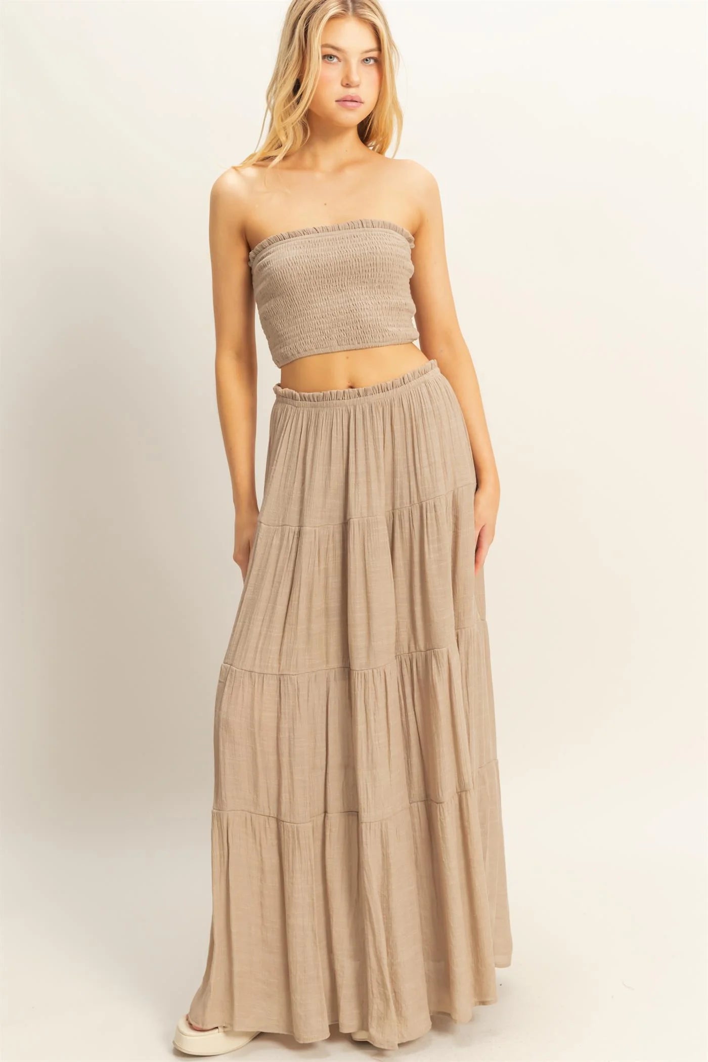 16 Carriages Skirt - Taupe- LAST M!!