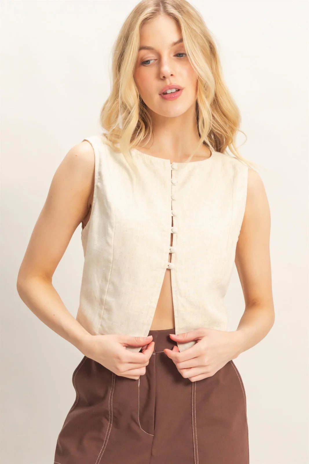 Coastal Linen Top