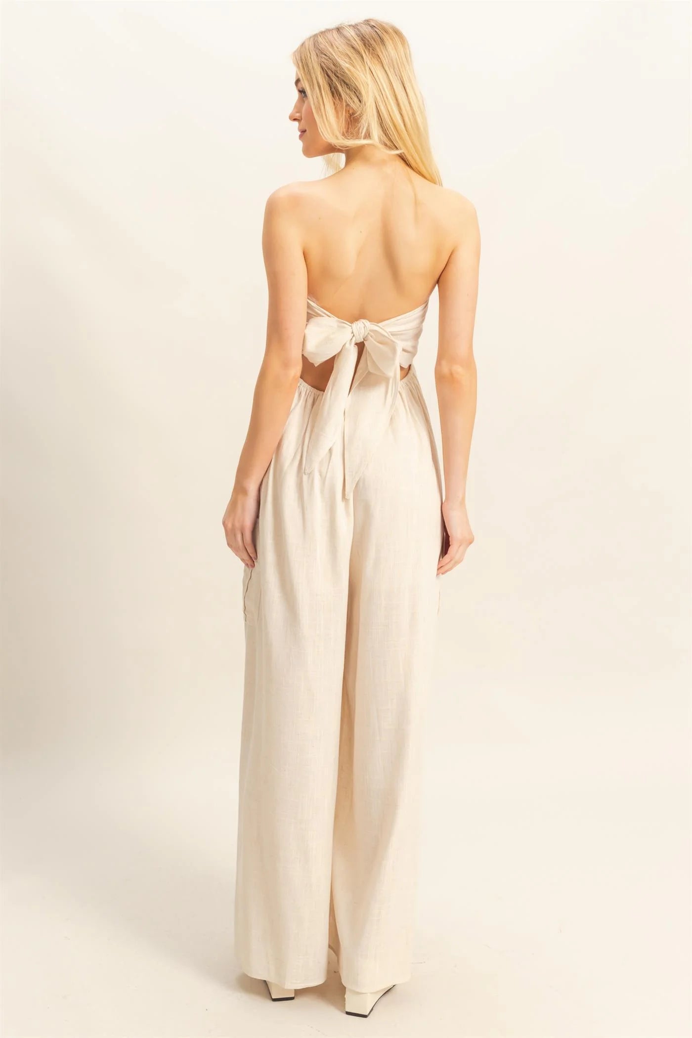 Your Next Move Jumpsuit - Oatmeal - LAST M!!