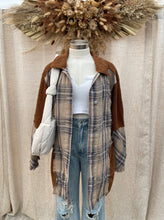 Load image into Gallery viewer, Brown Breaking Plaid Shacket
