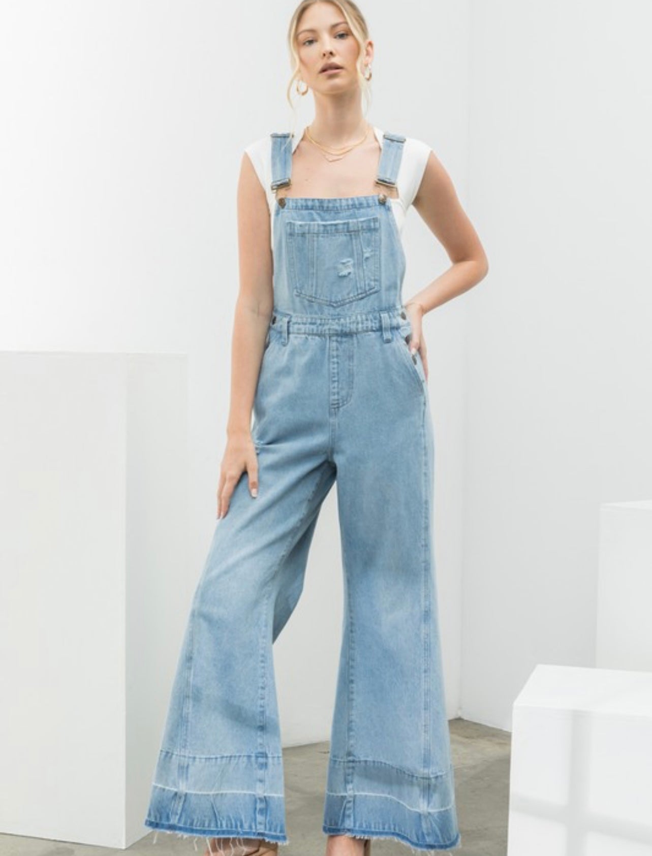 Up To No Good Denim Overall