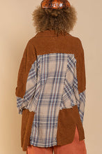 Load image into Gallery viewer, Brown Breaking Plaid Shacket
