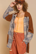 Load image into Gallery viewer, Brown Breaking Plaid Shacket
